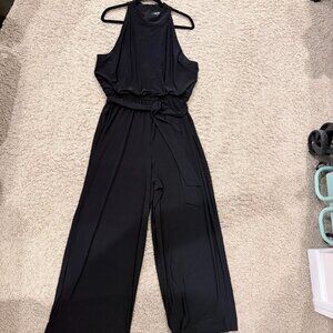 Nine West Elegant Black Halter Jumpsuit Size 16